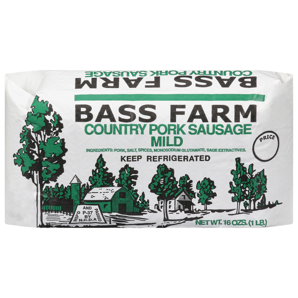 Bass Farm Mild Country Pork Breakfast Sausage