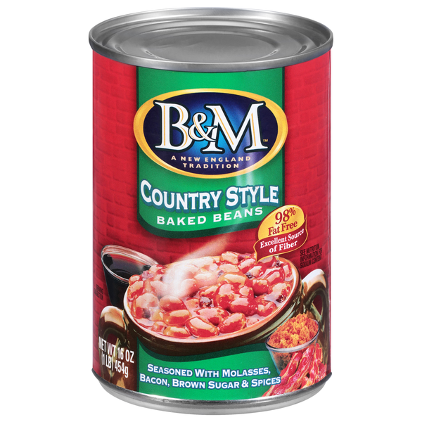 B&M 98% Fat Free Country Style Baked Beans