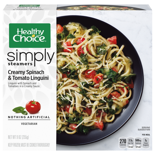 Healthy Choice Simply Streamers Spinach & Tomato Linguini Frozen Meal