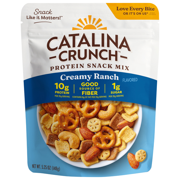 Catalina Crunch Keto Friendly Crunch Snack Mix Creamy Ranch Protein Snack