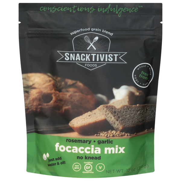 Save on Snacktivist Foods Gluten Free Rosemary & Garlic Focaccia Mix