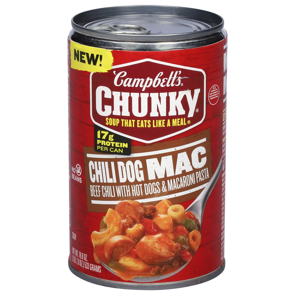 Campbell's Chunky Chili Dog Mac Soup
