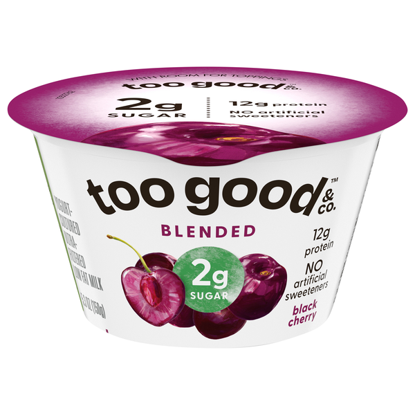 Too Good & Co. Blended Low Fat Black Cherry Yogurt Cup