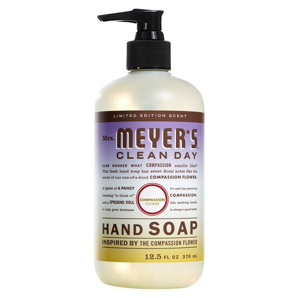 Mrs. Meyer's Clean Day Liquid Hand Soap Compassion Flower Pump
