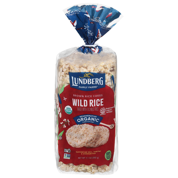 Lundberg Rice Cakes Wild Rice Lightly Salted Organic
