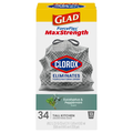 Glad ForceFlex MaxStrength w/Clorox Eucalyptus & Peppermint Kitchen Bags