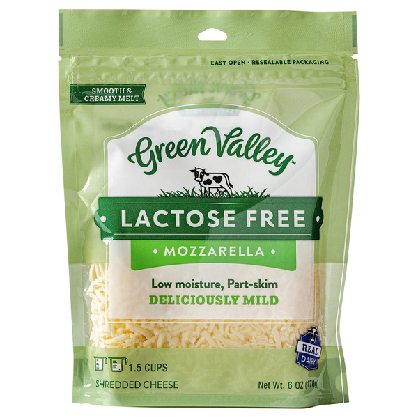 Green Valley Creamery Lactose Free Mozzarella Shredded Cheese