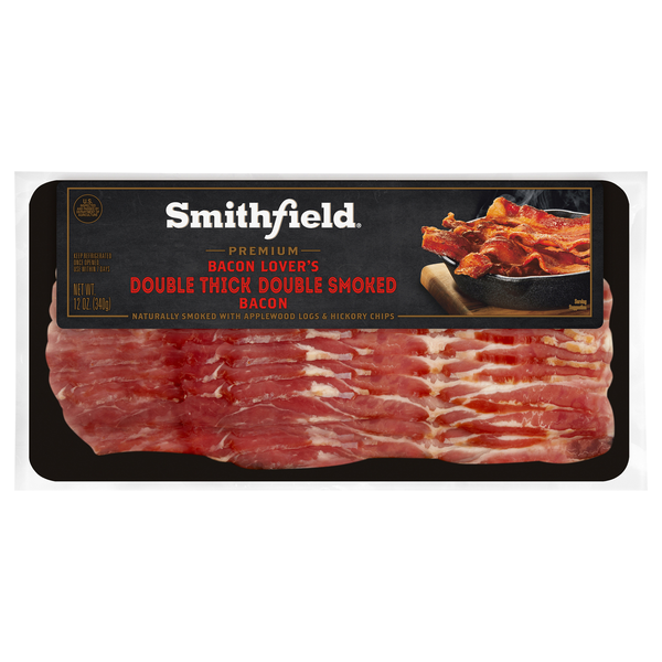 Smithfield Premium Bacon Lover's Double Thick Double Smoked Sliced