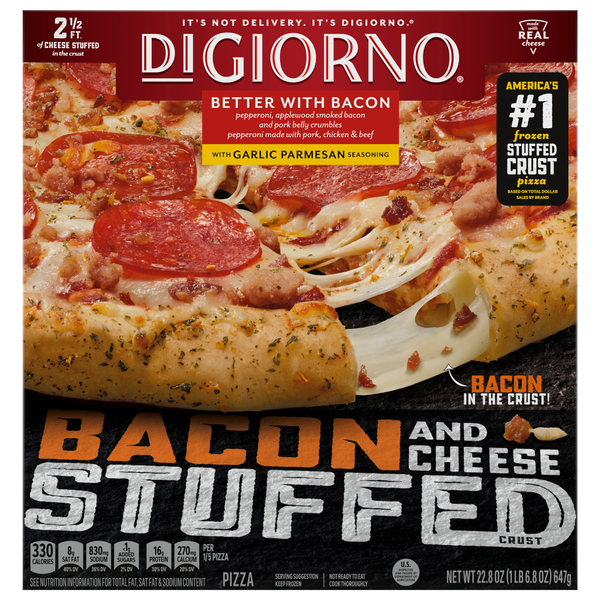 DiGiorno Bacon & Cheese Stuffed Crust Better with Bacon Pizza Frozen