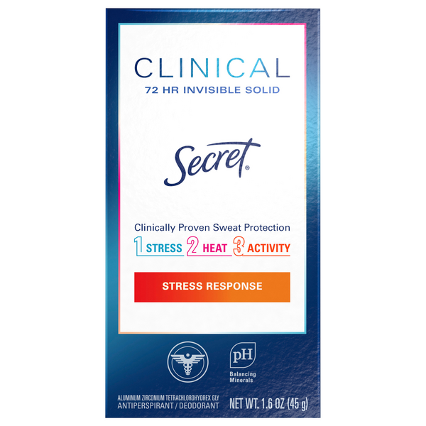 Secret Clinical Stress Response Antiperspirant Deodorant Invisible Solid