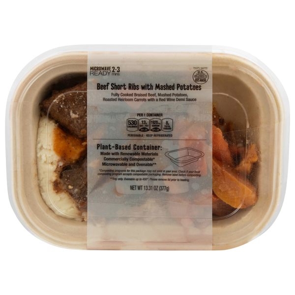 Beef Short Ribs with Mashed Potatoes