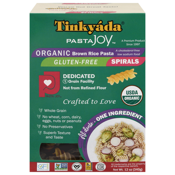 Tinkyada Organic Gluten & Wheat Free Spirals Brown Rice Pasta