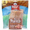 Harvest Moon Hide Free Puffed Peanut Butter Strips Dog Treats - 8 ct