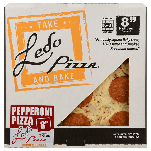 Ledo Pizza Take & Bake Pepperoni 8 Inch