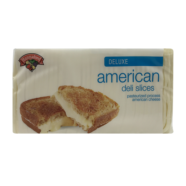Hannaford Deluxe White American Cheese Deli Slices - 72 ct