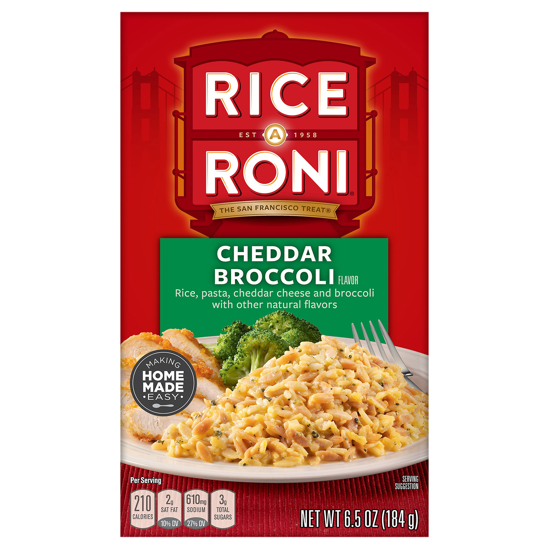 Rice-A-Roni Rice-A-Roni Side Dish Cheddar Broccoli Flavor