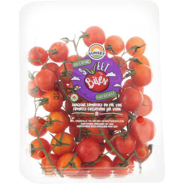 Sunset Sweet Bites Organic Snacking Tomatoes on the Vine