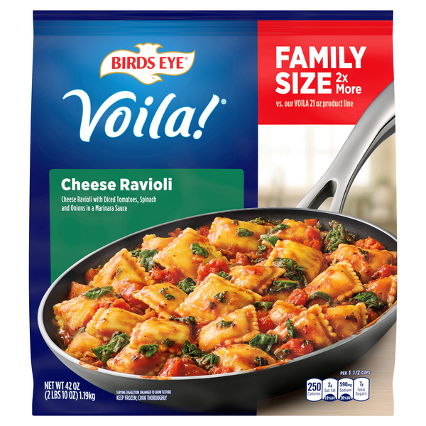 Birds Eye Voila! Cheese Ravioli Family Size Frozen Skillet Meal
