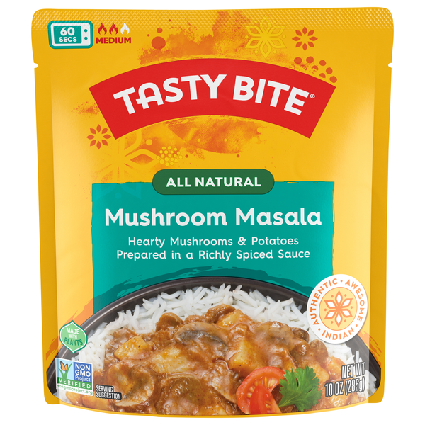 Tasty Bite All Natural 60 Second Medium Mushroom Masala