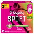 Playtex Sport Fragrance Free Regular Super & Plus Tampons