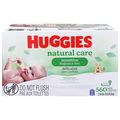 Huggies Natural Care Sensitive Fragrance Free Baby Wipes 56 ct ea - 10 pk