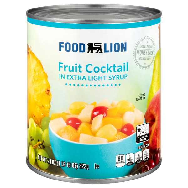 Food Lion Fruit Cocktail in Extra Light Syrup
