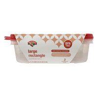 Hannaford Containers Large Rectangle 9.5 Cups
