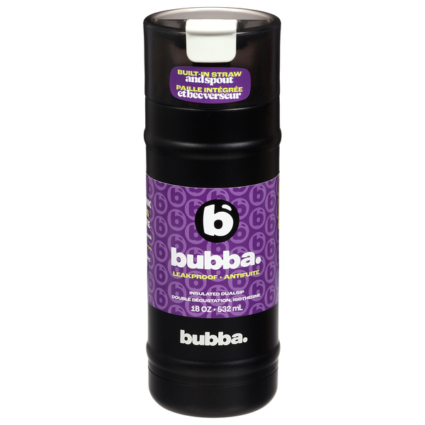 Bubba Insulated Dualsip Built-In Straw Bottle Black 18 oz