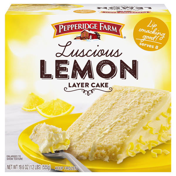 Pepperidge Farm Luscious Lemon Layer Cake Frozen