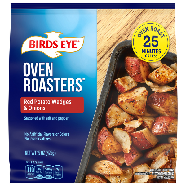 Birds Eye Oven Roasters Seasoned Red Potato Wedges & Onions Frozen