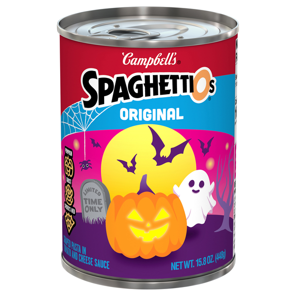 Campbell's SpaghettiOs Original Canned Pasta with Fun Halloween Shapes