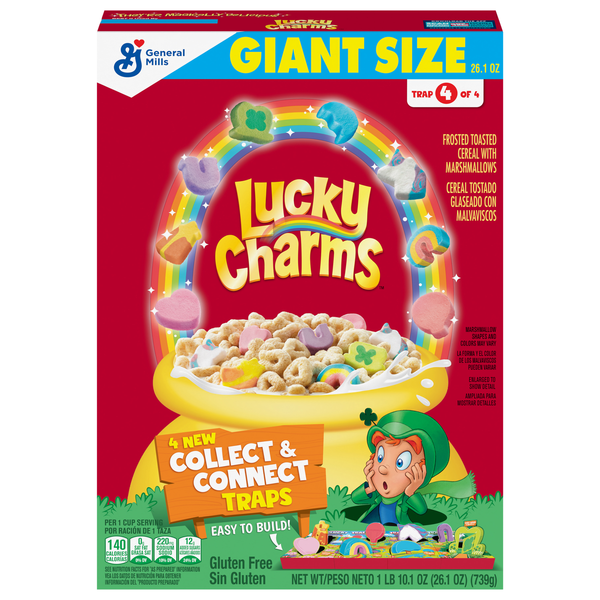 Lucky Charms Gluten Free Frosted Toasted Cereal w/Marshmallows Giant Size
