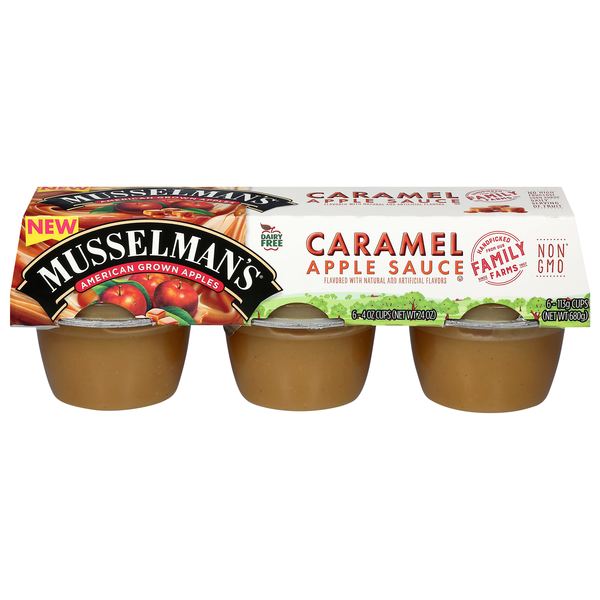 Musselman's Dairy Free Caramel Applesauce - 6 ct