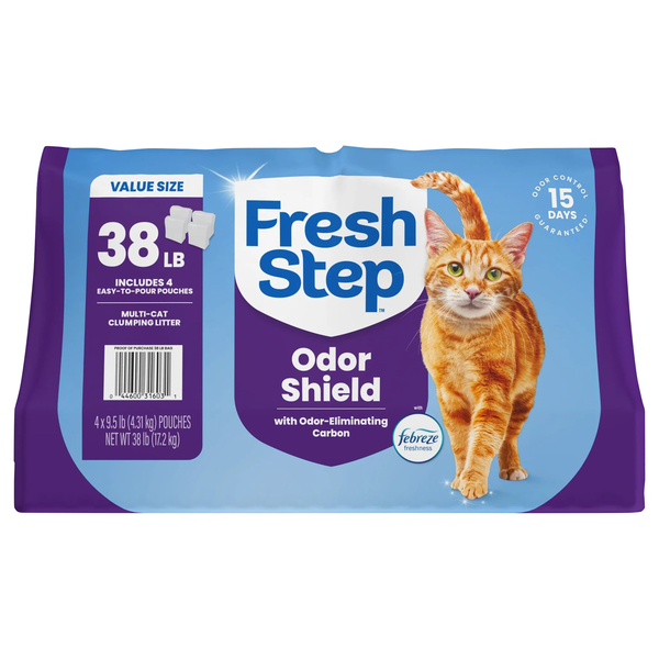 Fresh Step Multi-Cat Clumping Febreze Freshness Low Dust Cat Litter - 4 ct