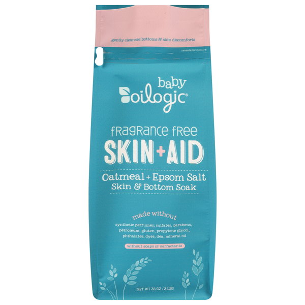 Oilogic Baby Fragrance Free Oatmeal + Epsom Salt Skin & Bottom Soak