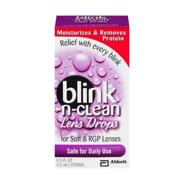 Blink-N-Clean Lens Drops for Soft & RGP Lenses