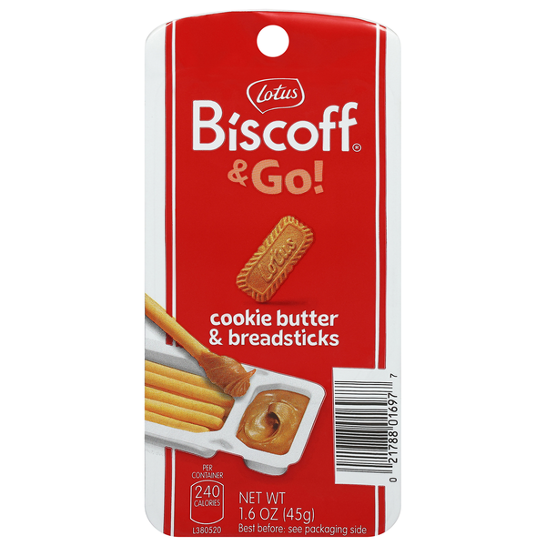 Lotus Biscoff & Go Cookie Butter & Breadsticks