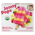 JonnyPops Organic Dairy Free Very Berry Lemonade Pops - 8 ct Frozen