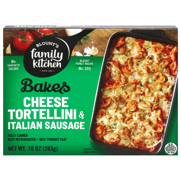 Blount's Family Kitchen Bakes Cheese Tortellini & Italian Sausage