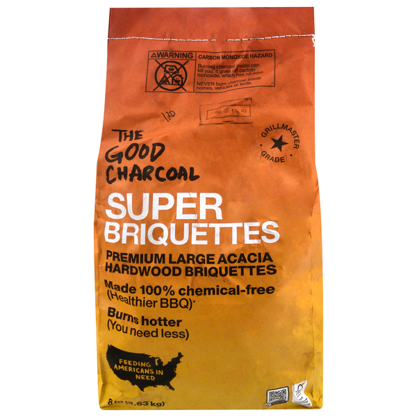 The Good Charcoal Large Premium Acacia Hardwood Briquettes