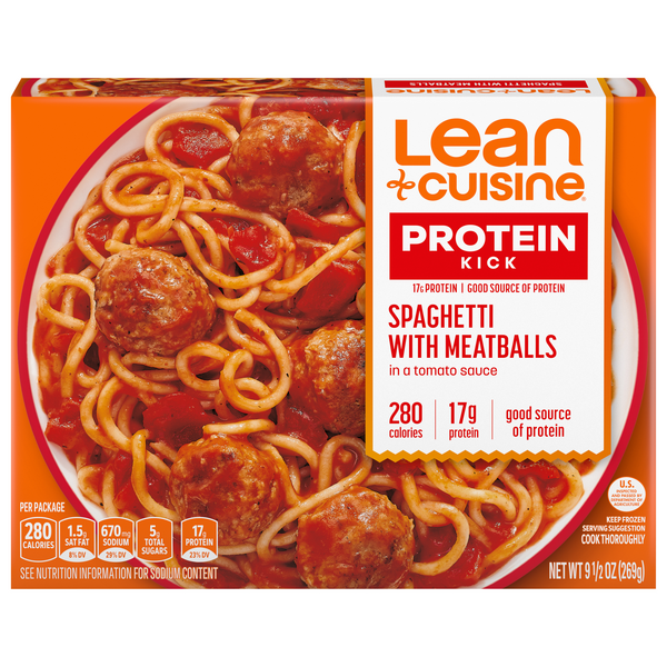 Save on Lean Cuisine Protein Kick Spaghetti with Meatballs Order Online