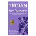 Trojan Her Pleasure Lubricated Latex Condoms