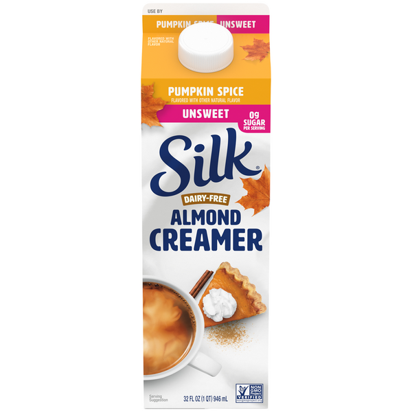 Save on Silk Almond Creamer Pumpkin Spice Unsweetened Dairy Free Order