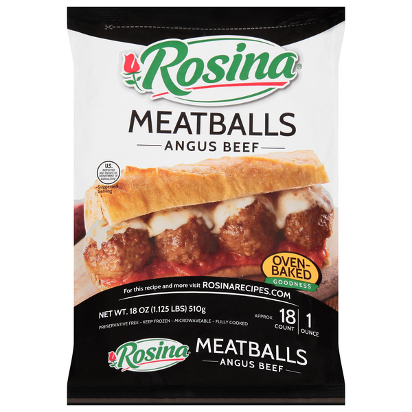 Save on Rosina Meatballs Angus Beef 20 ct Order Online Delivery