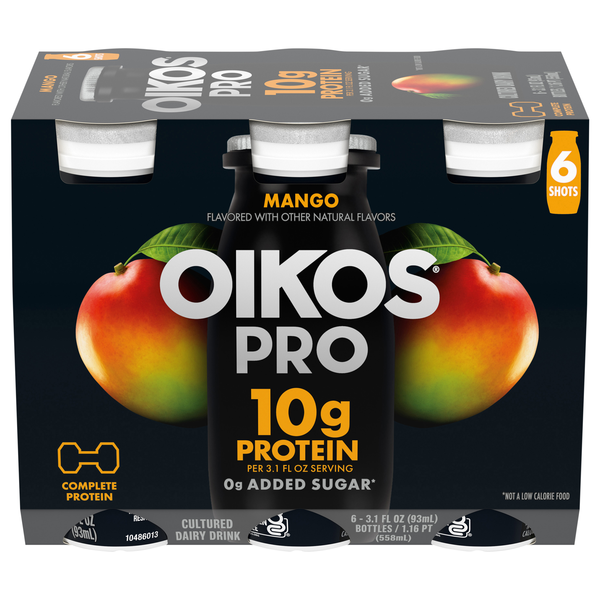 Oikos Pro Mango Dairy Drink - 6 pk