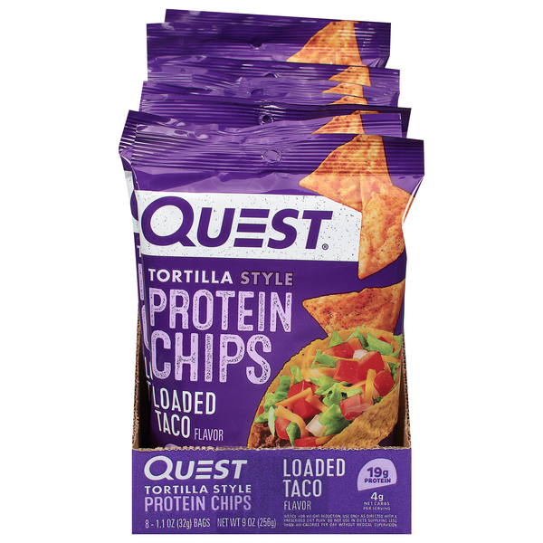 Save on Quest High Protein Chips Tortilla Style Loaded Taco Low Carb