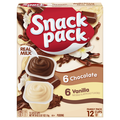 Snack Pack Chocolate & Vanilla Pudding Cups Family Pack - 12 ct