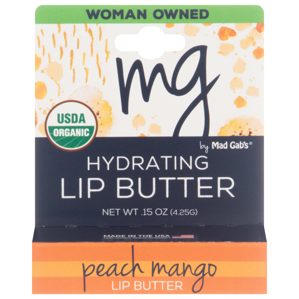 Mad Gab's Organic Hydrating Peach Mango Lip Butter