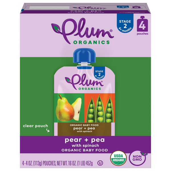 Plum Organics Pouches Plum Organics Stage Baby Food Pouches