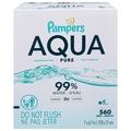Pampers Aqua Pure Fragrance Free Baby Wipes Pop-Top 56 ct ea - 10 pk